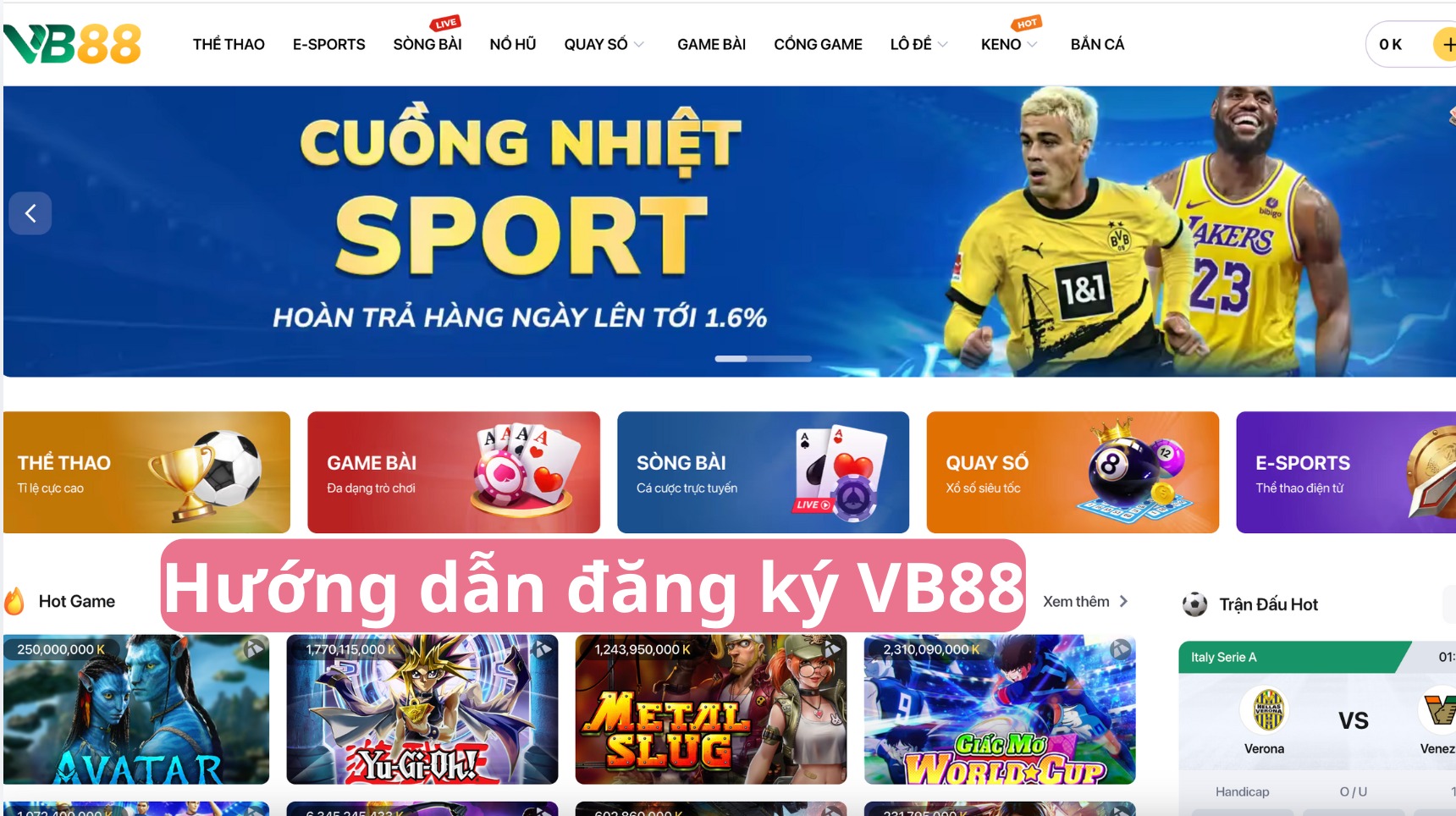 Các điều khoản khi đăng ký VB88